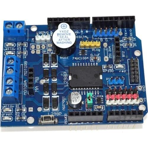 L298P PWM Speed Controller Dual High-Power H-bridge Driver Bluetooth Interface DC Motor Driver Shield for smart Home