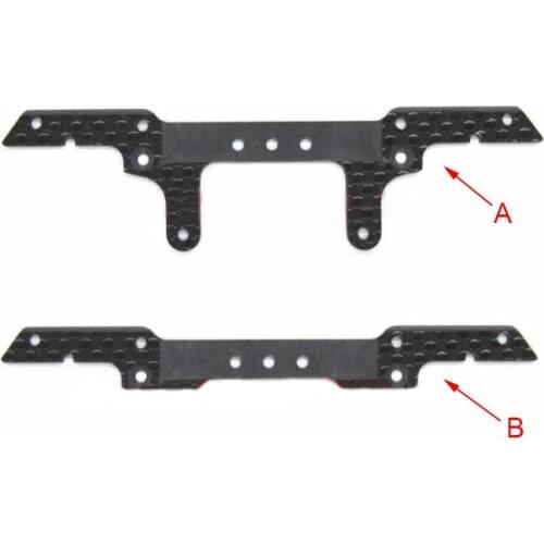 MA/AR Chassis 1.5mm Carbon Fiber Anti-hanging Brake 94848 Front/Rear Reinforcing Plate Roller Stay For Tamiya Mini 4WD Car Model