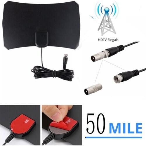New digital antenna 50miles irregular alliance HD HDTV ATSC 85g
