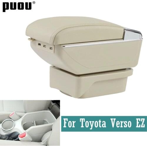 Armrest For toyota verso EZ Rotatable central Store content Storage box with cup holder ashtray