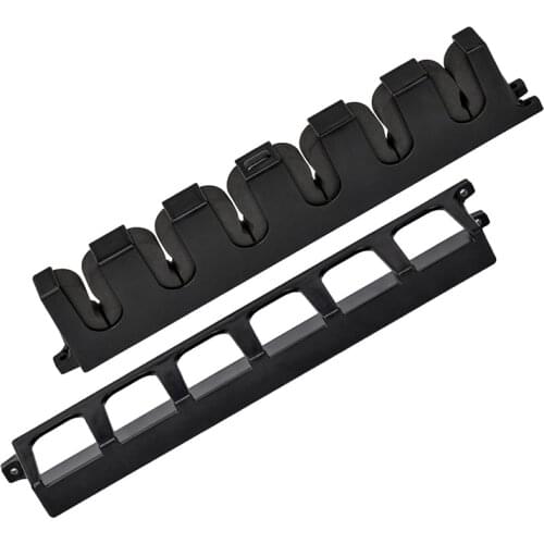 6-Rod Rack Fishing Pole Holder Vertical Fish Rod Stand Tackle Mount Modular for Garage Pole Storage Wall