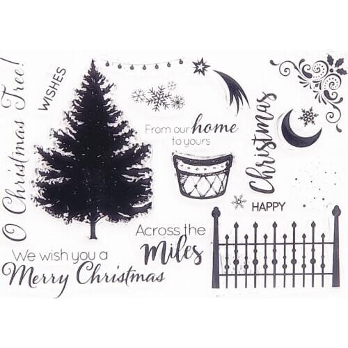 11x15.5cm Easter tree transparent seal clear stamps silicone seal TPR roller stamps DIY scrapbook album / card Cutting dies