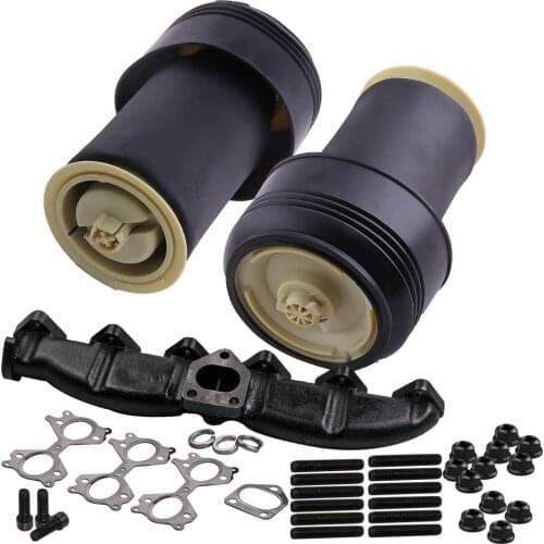 Cast Iron Exhaust Manifold for BMW m57n E60 E61 E65 X5 2.5d 325d 330d 525d 530d +2pcs Air Suspension Springs Rear For E70 X6 E71