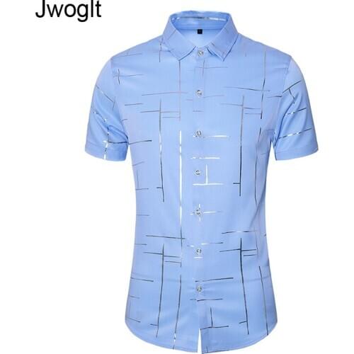 45KG-120KG Summer Mens Shirts High Quality Striped Short Sleeve White Black Shirt 5XL 6XL 7XL