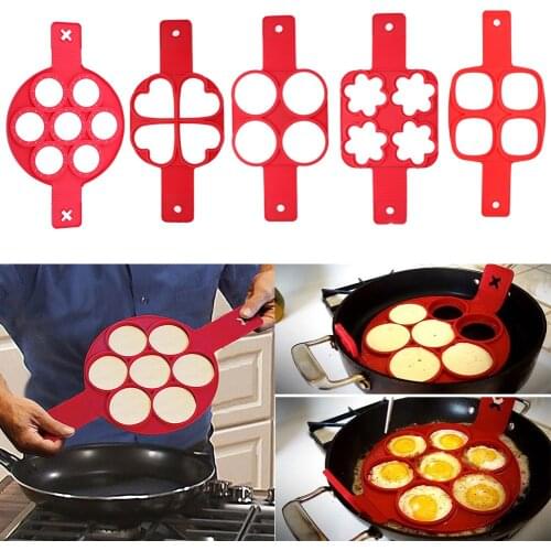 Pancake Maker Silicone Mold for Pancake Egg Rings Non Stick DIY Egg Mold Cake Mold Kitchen Gadget Bakeware