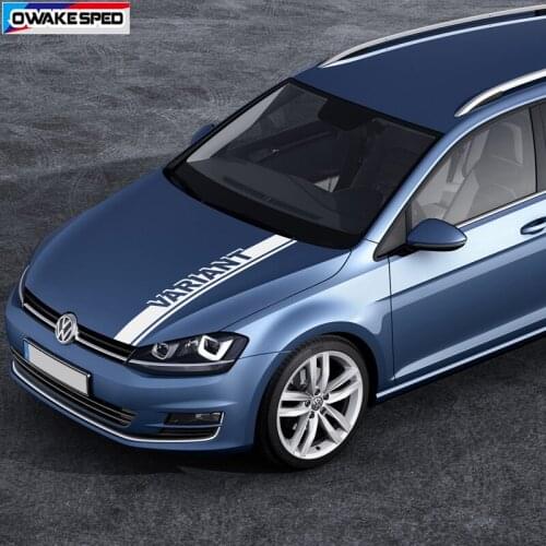 Sport Stripes Car Hood Bonnet Sticker For Volkswagen-B8 Variant Auto Engine Cover Decor Vinyl Decal Tuning Accessories