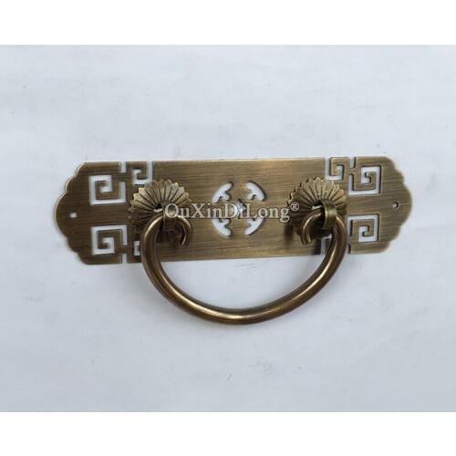 Retro Vintage 10PCS European Antique Brass Furniture Handles Cupboard Wardrobe Drawer Cabinet Pulls Handles & Knobs