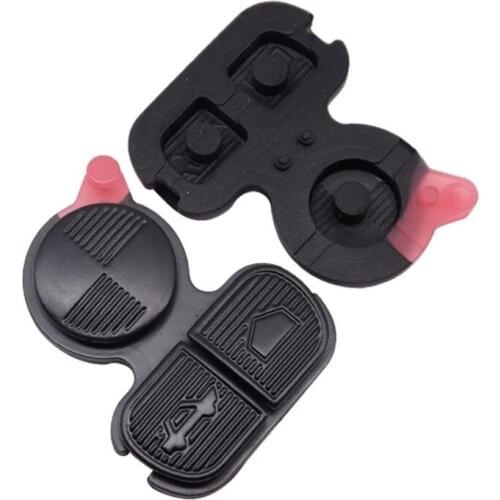 XRSHKEY 3 Button Rubber Key Pad Car Key Shell Cover Case Fob Repair 3 Button Pad for Series 3 5 7 E38 E39 E36 Z3 Z4 Z8 X3 X5