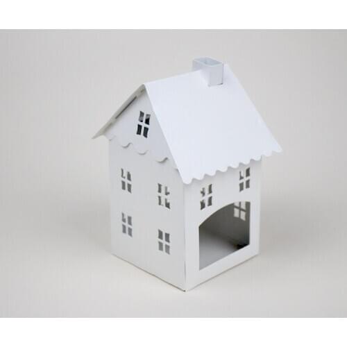 1PC Retro Pastoral Style Iron Red House Romantic Lantern Tea Light Candle Holder Wedding Table House Decor MK026