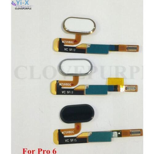 1PCS Touch ID Fingerprint Scanner Sensor Home Return Key Menu Button Flex Cable Ribbon for Meizu Pro6 Pro 6