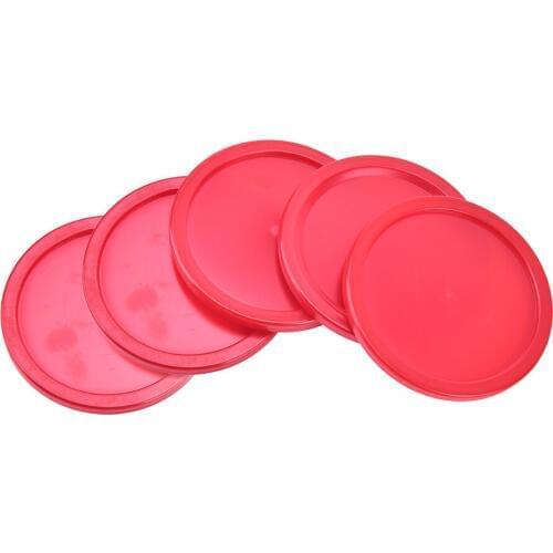 5pcs DI51mm Red Air Hockey Table Mini Pucks 50mm 2" Puck Children
