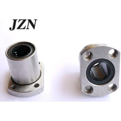Free shipping,2pcs/lot. round flange linear ball bearing bushing for linear guide rail rod round shaft cnc part LMH13 16 20UU