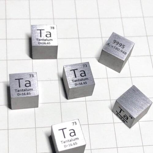 Free shipping Tantalum Ta Metal 10mm Density Cube 99.99% Pure for Element Collection