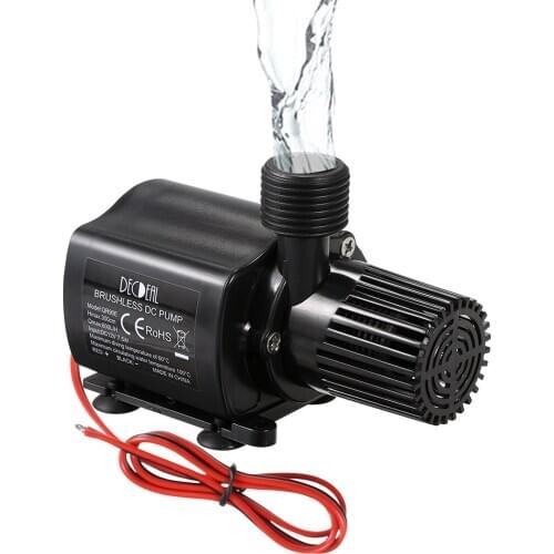 Brushless Water Pump Ultra-quiet DC12V Micro Water Pump Waterproof Submersible Pump for Fountain Aquarium Pond Circulating