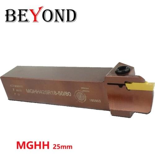 BEYOND MGHH225R10 MGHH425R15 MGHH325R MGHH525R MGHH 20/800 CNC Lathe for Grooving Spring Steel High Hardness Turning Tool Holder