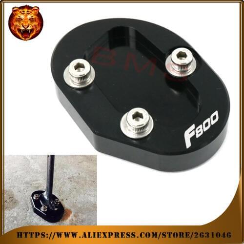 Motorcycle CNC Side Kickstand Stand Extension Support Plate For BMW F800R F800S F800ST F800GT F800 R/S/ST/GT Free Shipping Logo