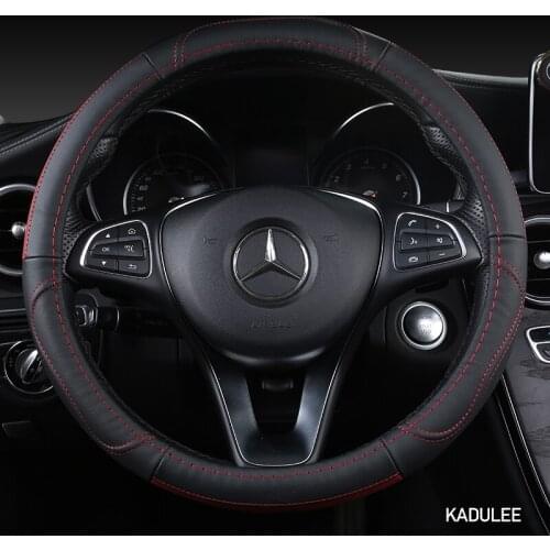KADULEE Microfiber Leather Car Steering Wheel Cover For GMC Sierra Yukon Terrain Acadia Savana Envoy Canyon 1500