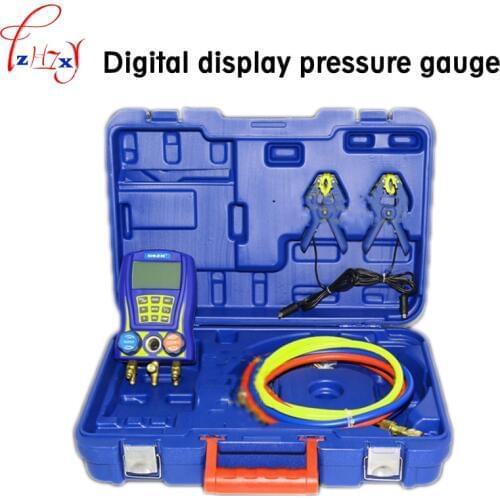Digital Display Cold Media Pressure Gauge WK-6889 Electronic Refrigeration Pressure Vacuum Gauge Tool 1PC