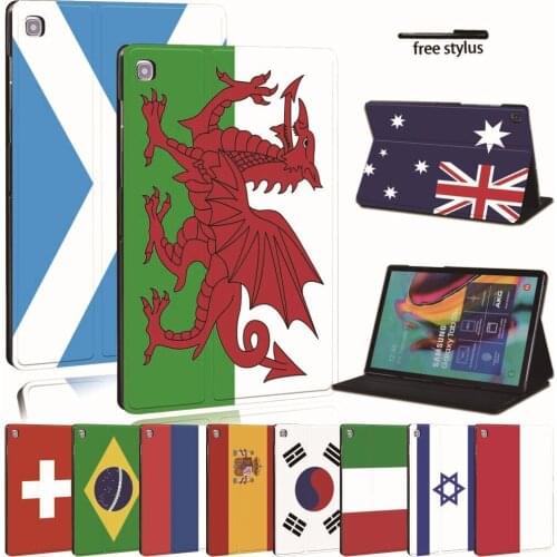 For Samsung Galaxy Tab A A6 7"10"/TAB A7 10.4 2020/TAB Tab E S5E/Tab s6 lite p610 Printed Leather Tablet Stand Folio Cover Case