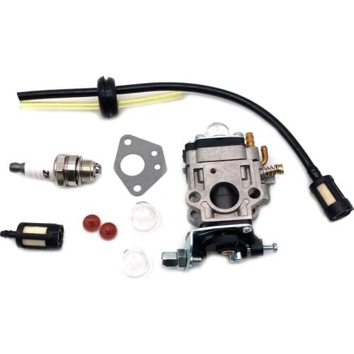 Carburettor Kit for 52cc 49cc 43cc Brush Cutter with Seal Hose Spark Plug Petrol Filter Accessories Parts