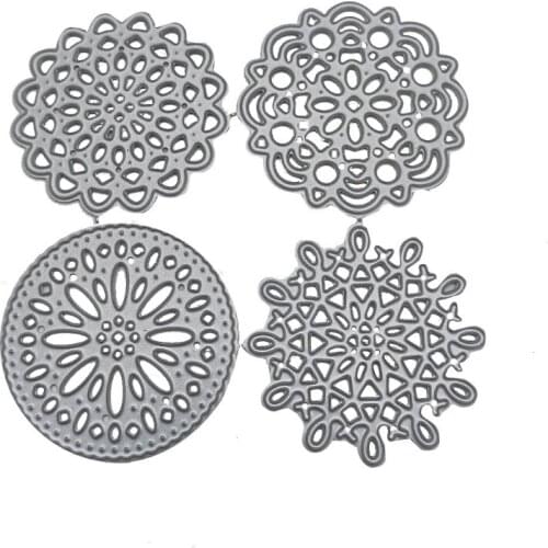 1 Set Circle Lace Metal Cutting Dies Stencil DIY Scrapbooking Album Paper Card Template Mold Embossing Craft Decoration