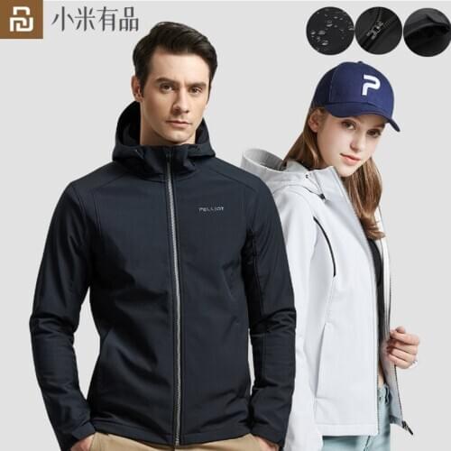 New 2020 Youpin Windproof Warm Soft Shell Jacket Technical Fabric Lock Temperature Mild Water Repellent Suitable Multiple Scenes