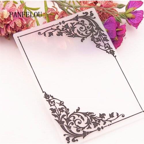 NEW Vines volume flower Embossing folders Plastic For Scrapbooking DIY Template Fondant Cake Photo Album Easter Card Making
