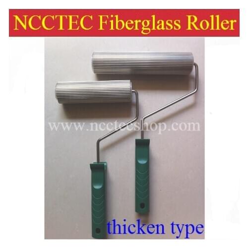 [normal frame] 20*150 mm Fiberglass laminating aluminum Paddle Stripes Roller FREE shipping | 0.8''*6'' resin bubble GRP work