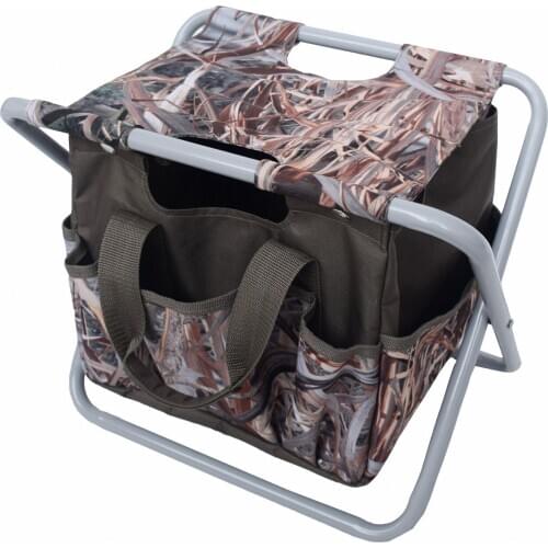 Outdoor Fishing Camping Stool with Buggy Bag Foldable Fishing Chair Multi-Function Portable Hiking Stool