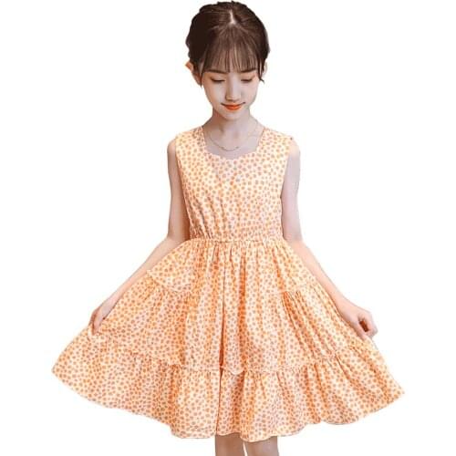 Dresses For Girls Floral Party Dress For Girls 2021 New Kids Dress Summer Childrens Costumes For Girls