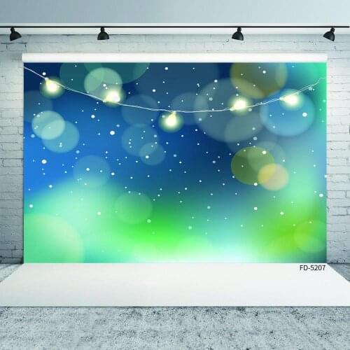 Blue Green Sparkles Bokeh Photographic Backgrounds Vinyl Photo Backdrops for Photo Studio for Photo Shoot Portrait Photobooth