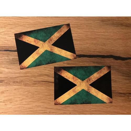 Jamaica Sticker Vintage Flag Flag Vintage V8 Offroad Expedition # 360 car stickers and decals