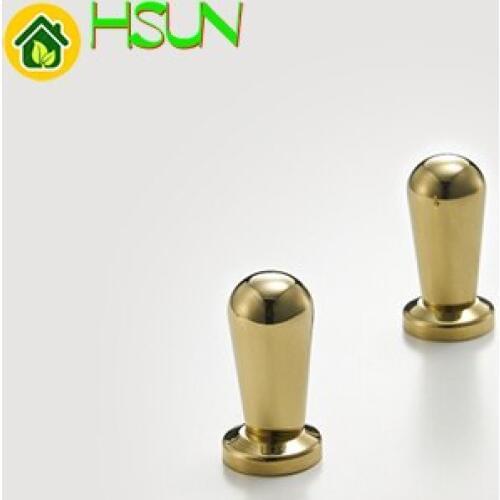 Western style pure copper handle bright gold simple ins style cabinet wardrobe door drawer light luxury handle Nordic brass