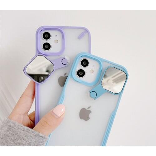 Camera Lens Protection Fold type Protect Lens Case For iPhone 12 11Pro Max 7 8 Plus Fold Stand Holder Case For XR X XS Max Cover