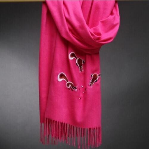 200*70cm Women Animal big shawl cashmere shaw cashmere scarves with tassel lady winter warm scarf female outdoors supplies