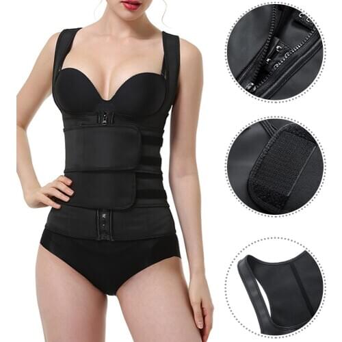 Womens Latex Underbust Training Cincher Workout Waist Trainer Corset Trimmer Vest for Weight Loss Sport Girdle Fajas Colombian