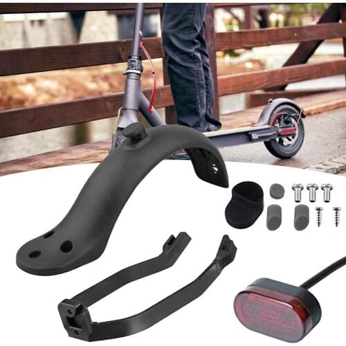 10pcs/set For Xiaomi Electric Scooter Mudguard M365 1s Pro 2 Scooter Mud Fender Rear Mudguard Guard + Bracket + Hook +Taillight