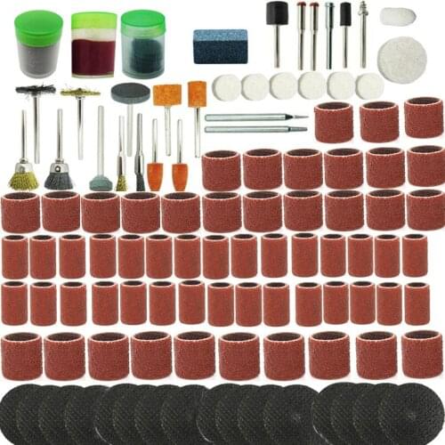 150Pcs Rotary Power Tool Fits Dremel 1/8" Shank Sanding Polish Accessory Bit Set Cutting saw blade
