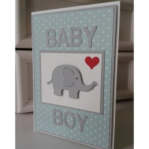 2pcs/set Elephant Animal Metal Cutting Dies Stencil for DIY Scrapbooking Embossing Paper Cards Diecuts New Irregular Figure