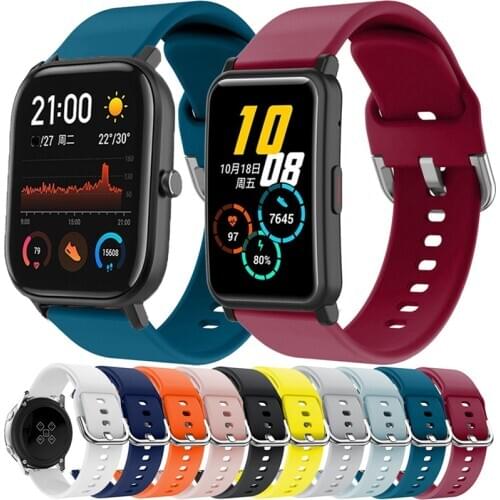 20mm Watchband Strap For Xiaomi Huami Amazfit GTR 42mm GTS 2 2e Bip U S Youth Pace Lite Haylou Solar LS02 Belt sport wrist band