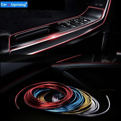 3M 5M Car Styling Interior Exterior Decoration Strips Stickers for Peugeot 206 207 301 307 308 407 408 508 3008 Car Accessories