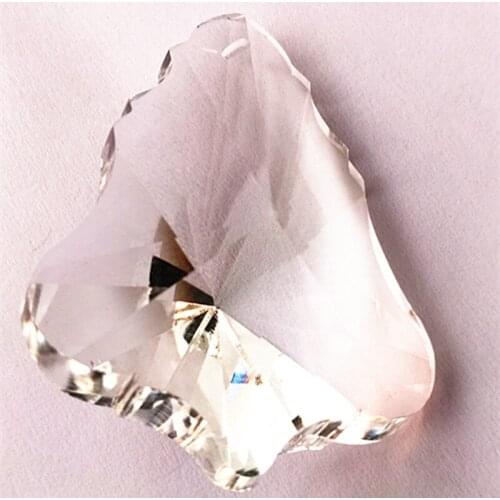 5pcs/lot 50mm Clear Maple Leaf K9 Crystal Prisms for Chandeliers parts Garland Chakra Spectra Lustres Rainbow Lamp Hanging Drops