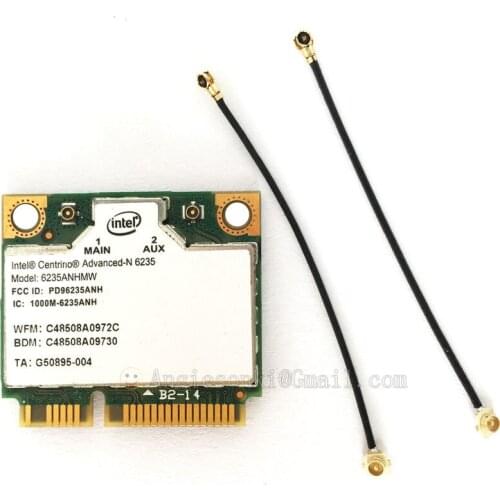 6235ANHMW 6235AN PCI E WiFi + Bluetooth 4.0 2.4GHZ/5GHz 802.11abgn WLAN CARD Centrino Advanced-n 6235 for AUSU UX32 UX32VD IPEX4