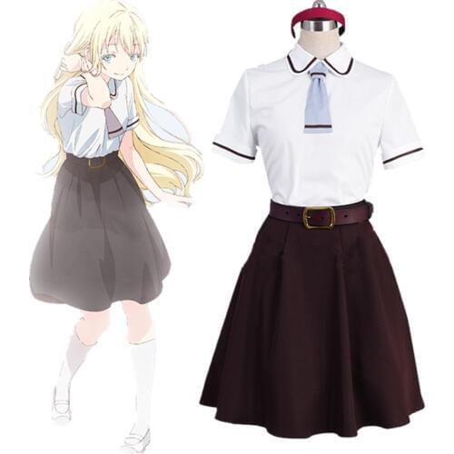 Anime Asobi Asobase Honda Hanako Olivia Nomura Kasumi Cosplay Costume Shcool Uniform Halloween Costumes