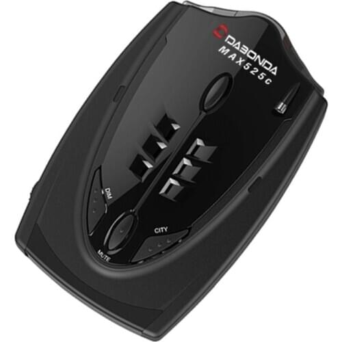 Car Ra dar Detector English Russian Auto 360 Degree Vehicle MAX525C Speed Voice Alert Alarm Warning LED Display