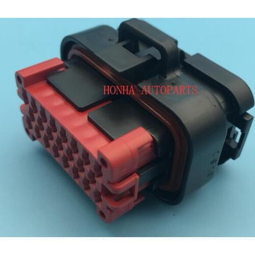 Free shipping 1/2/5/10/20pcs 23 pin Tyco Automotive Waterproof Female AMP Sealed Connector with Crimp terminals 770680-1