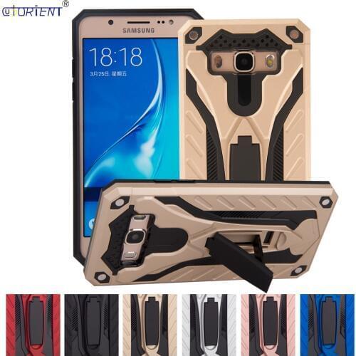 For Samsung Galaxy J56 J5 2016 Bumper Case J510 SM-J510F/DS SM-J510FN/DS Hybrid Armor Full Cover SM J510F J510FN Stand Funda