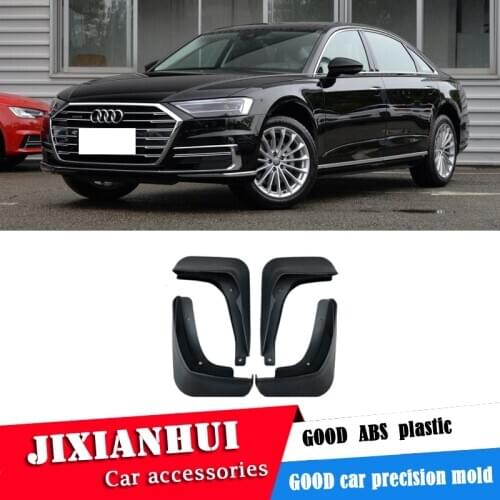 For AUDI A8 2018-2019 Mudflaps Splash Guards Front With the color and rear Mud Flap Mudguards Fender Modified special