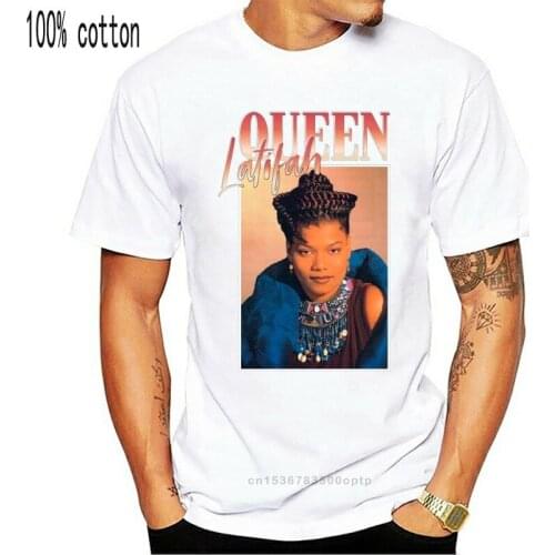 Men T shirt VINTAGE Queen Latifah T-Shirt Women tshirt