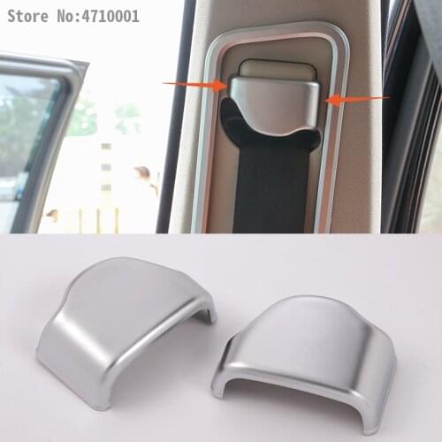 ABS Chrome Front Seat Safety Belt Buckle Cover Trim Stickers For Land Rover Discovery 4 LR4 2010-2016 Range Rover VOGUE